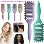 Curl Define Styling Brush Hollow Detangling Barber