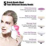 5-in-1 Facial Cleansing Brush Rotating Pore Cleaner Device
