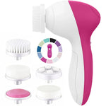5-in-1 Facial Cleansing Brush Rotating Pore Cleaner Device